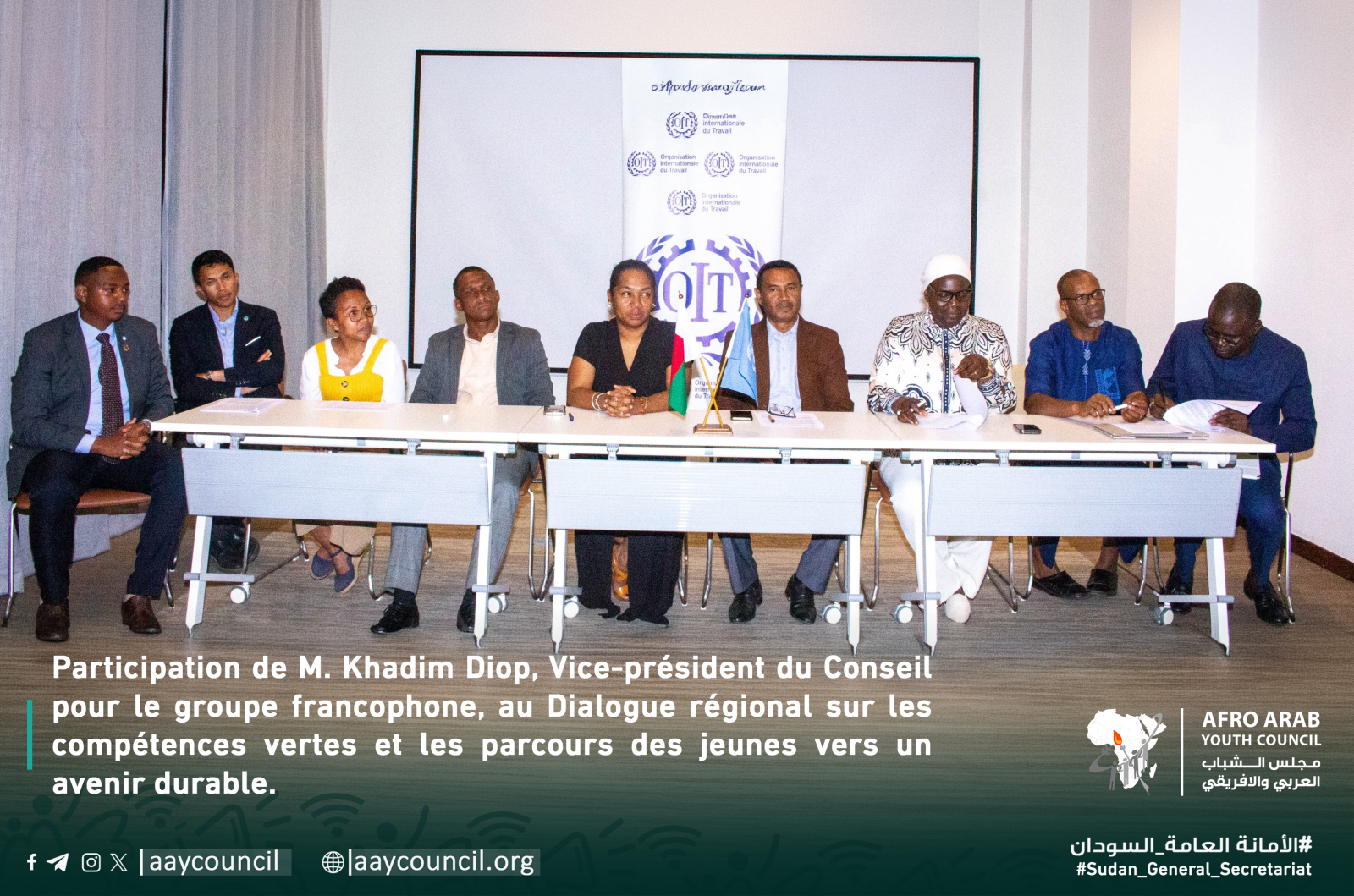 Afro-Arab Youth Council Strengthens Its Engagement in Africa’s Green Jobs Dialogue in Antananarivo